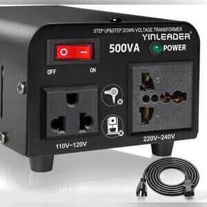 NIB Yinleader 500W Voltage Trasformer Power Converter, Step Up or Down Converter